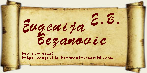 Evgenija Bežanović vizit kartica
